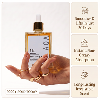 🔥 VIRAL FAVORITE: Get AQA® Silk Body Oilfor 50% OFF! ✨