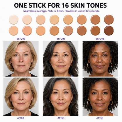 Color-Adapting Foundation Stick